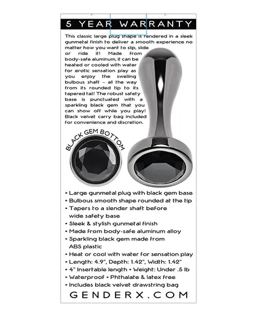 Anal Gender X Gender X Black Pearl Plug Black Anal Gender X Gender X Black Pearl Plug Black