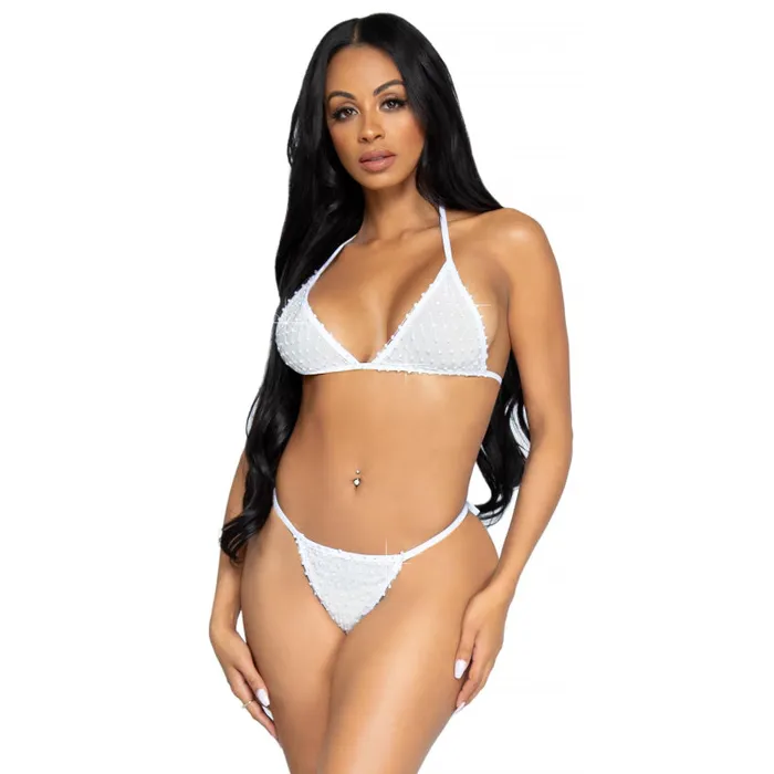 Anal Leg Avenue 2 Pc Tempest Bikini Set White One Size Anal Leg Avenue 2 Pc Tempest Bikini Set White One Size