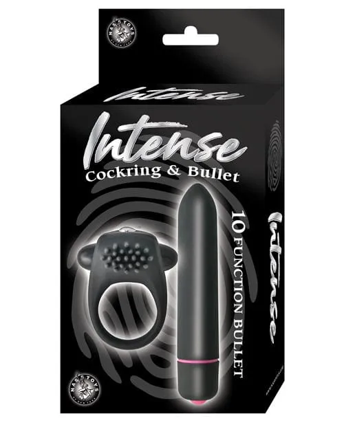 Anal Nasstoys Intense Cockring Bullet Black
