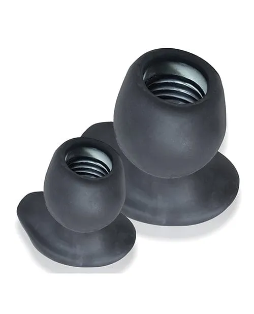 Anal Oxballs Morphhole 2 Gaper Plug Large Black Ice OXBALLS