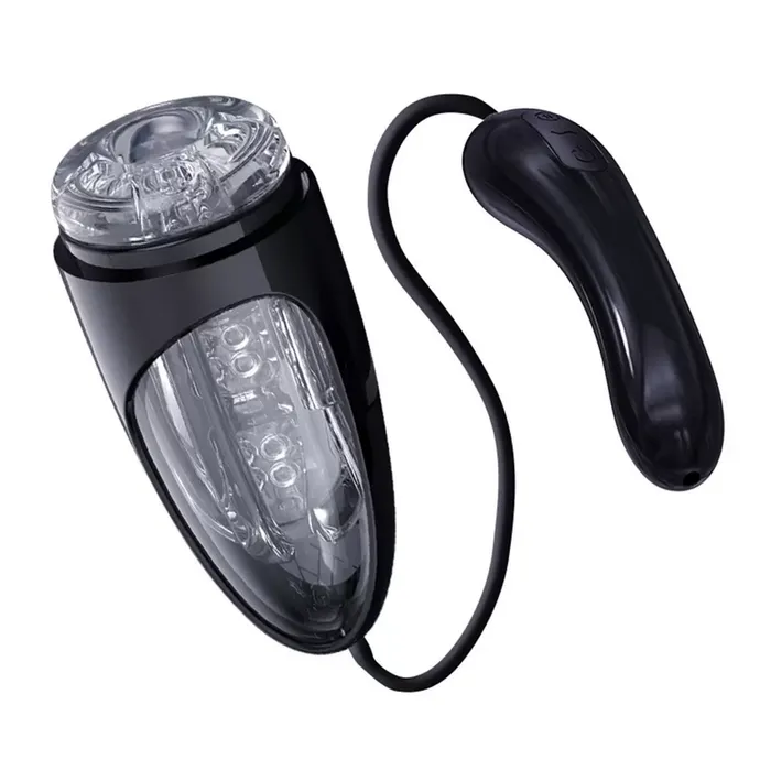 Anal PAQIN PAQIN TIA027 Black Piston Telescopic Masturbation Cup