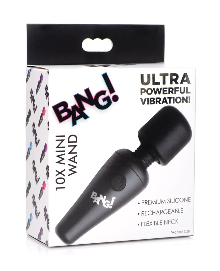 Bang 10X Vibrating Mini Silicone Wand XR Brands Female Sex Toys