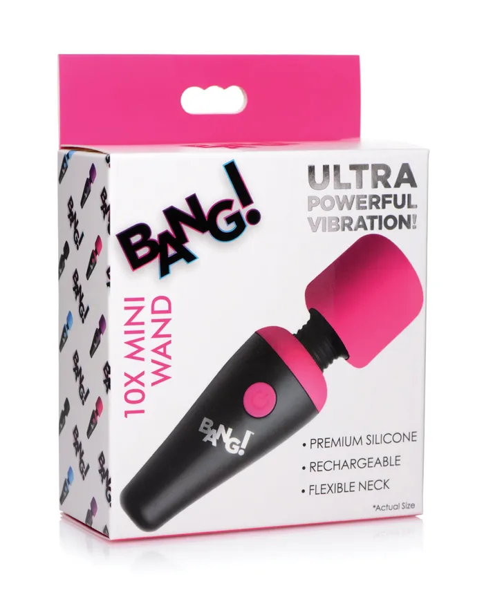 Bang 10X Vibrating Mini Silicone Wand XR Brands Female Sex Toys
