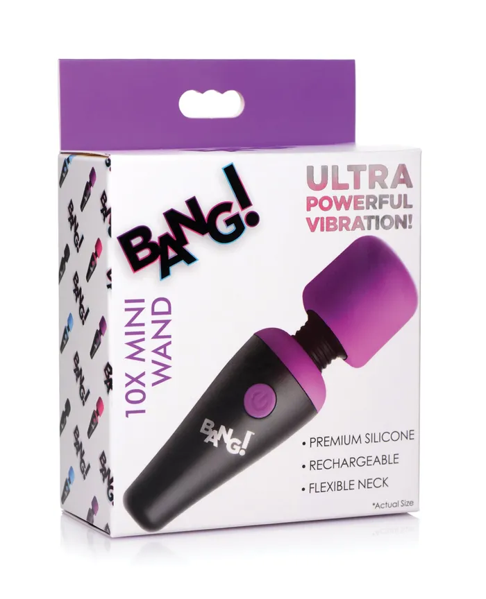 Bang 10X Vibrating Mini Silicone Wand XR Brands Female Sex Toys