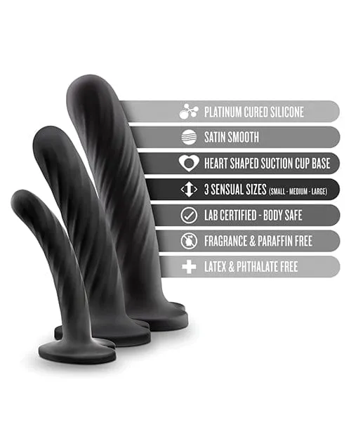 Blush Temptasia Twist Kit Black Set Of 3 Blush Novelties Anal Blush Temptasia Twist Kit Black Set Of 3 Blush Novelties Anal