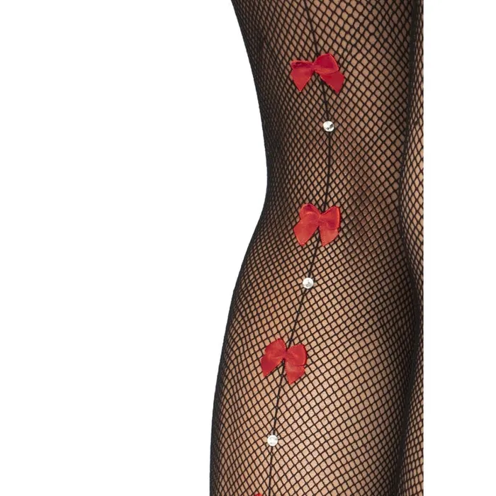 Bodystockings Playsuits Bow Backseam Fishnet Thigh Highs Black One Size Leg Avenue Bodystockings Playsuits Bow Backseam Fishnet Thigh Highs Black One Size Leg Avenue