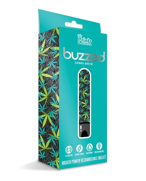 Buzzed 35 Rechargeable Bullet Canna Queen Size Black Prints Charming Female Sex Toys Buzzed 35 Rechargeable Bullet Canna Queen Size Black Prints Charming Female Sex Toys