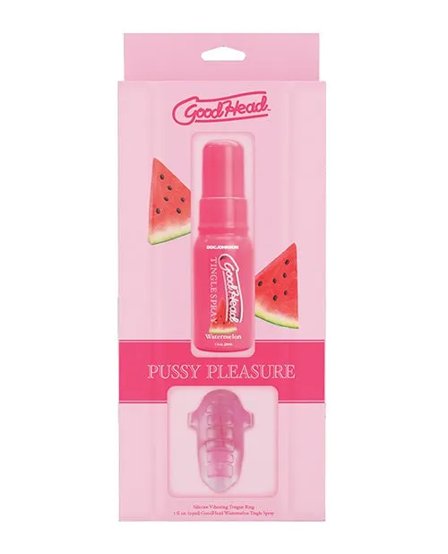 Couples GoodHead Pussy Pleasure Party Oral Sex Kit 1 oz Watermelon Tingle Spray Doc Johnson Couples GoodHead Pussy Pleasure Party Oral Sex Kit 1 oz Watermelon Tingle Spray Doc Johnson