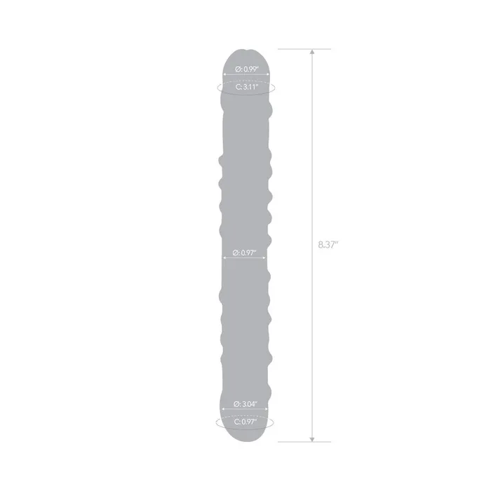 Dildos Blue Double Sided Textured Dildo Gls