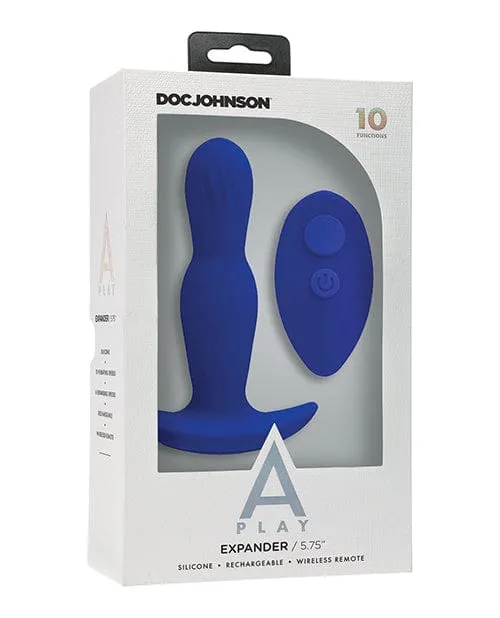 Doc Johnson A Play Expander Rechargeable Silicone Anal Plug with Remote Male Sex Toys Doc Johnson A Play Expander Rechargeable Silicone Anal Plug with Remote Male Sex Toys