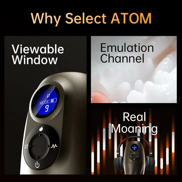 DRY WELL Electric Suction Vibration ATOM Masturbator Drywell Male Sex Toys