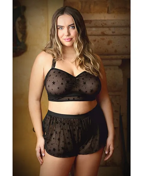Fantasy Lingerie Vibrators Curve Nova Star Halter Top Shorts