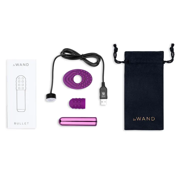 Female Sex Toys Le Wand Chrome Bullet Dark Cherry Le Wand