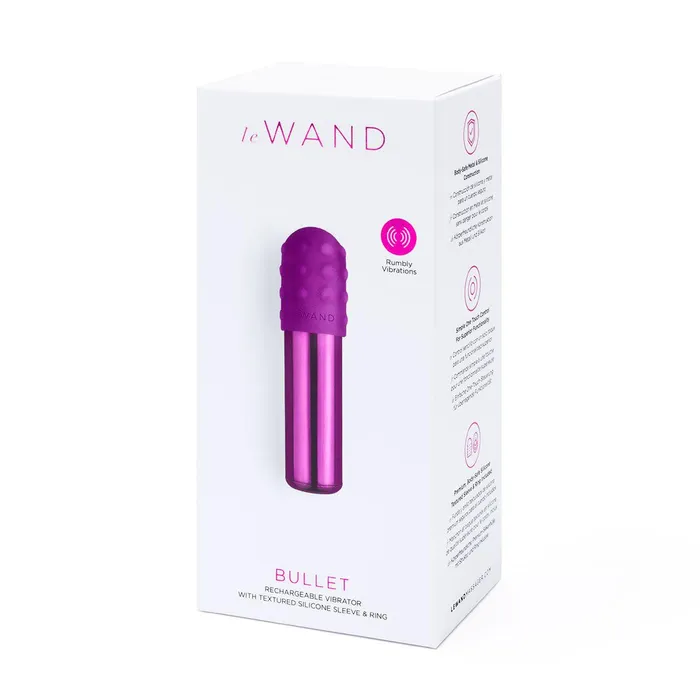Female Sex Toys Le Wand Chrome Bullet Dark Cherry Le Wand