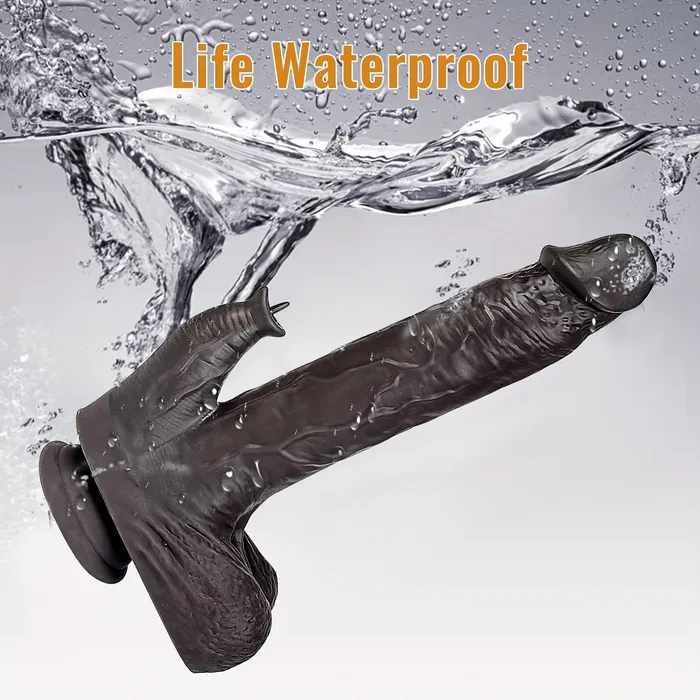 Female Sex Toys YIQU YIQU Wireless Remote Control Tongue Licking Dildo With 10 Telescopic