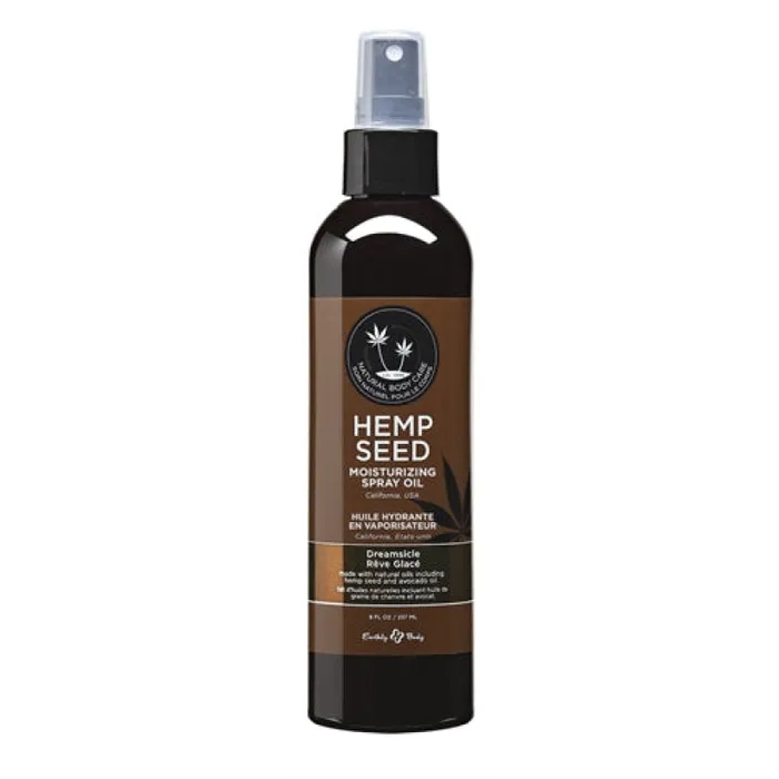 Hemp Seed Moisturizing Spray Oil 8 Fl Oz Dreamsicle Earthly Body Couples