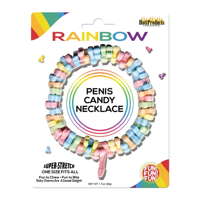 Hott Products Dicky Charms MultiFlavored Penis Shaped Candy Necklace Male Sex Toys Hott Products Dicky Charms MultiFlavored Penis Shaped Candy Necklace Male Sex Toys