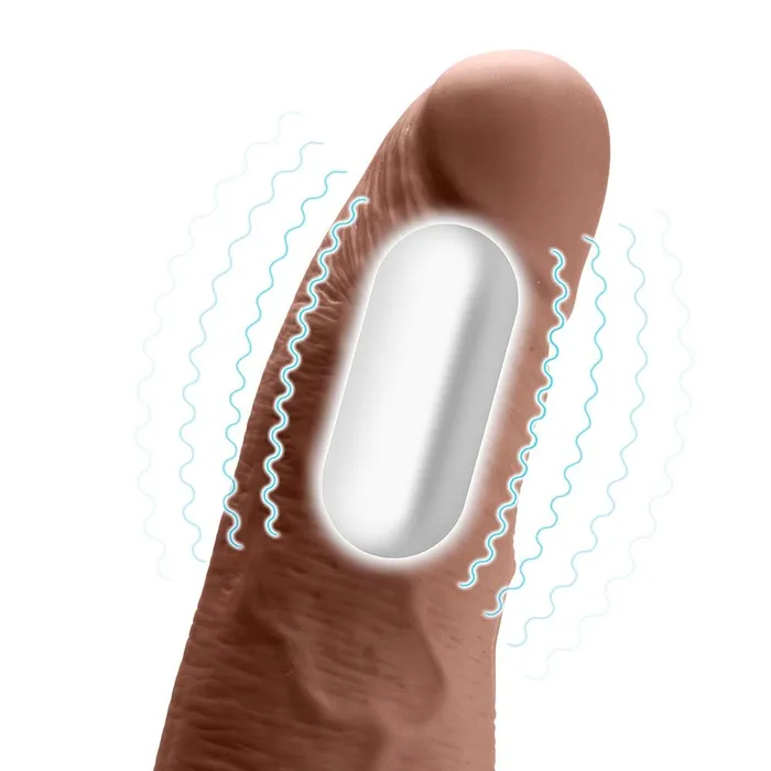 Lux Fetish Female Sex Toys 6 Rechargeable StrapOn Dildo With Balls