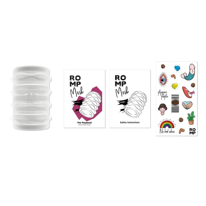 Male Sex Toys ROMP ROMP Mosh Blowjob Stroker Clear