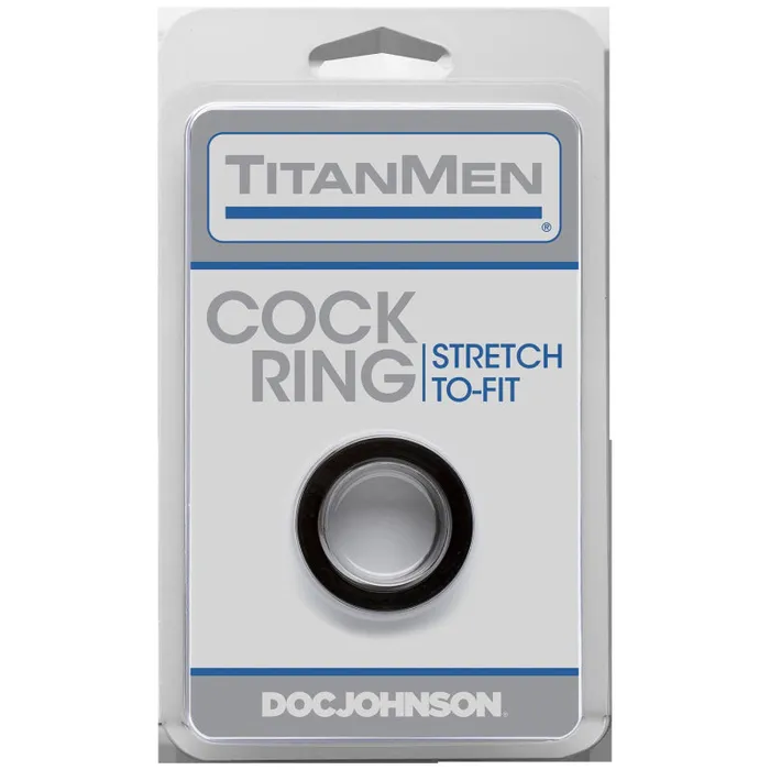 Male Sex Toys Titanmen Cock Ring Black Doc Johnson Male Sex Toys Titanmen Cock Ring Black Doc Johnson