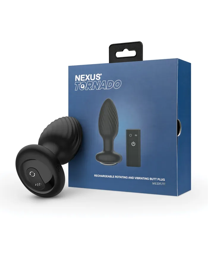 Nexus Anal Nexus Tornado Rotating Vibrating Medium Butt Plug with Remote Black Nexus Anal Nexus Tornado Rotating Vibrating Medium Butt Plug with Remote Black