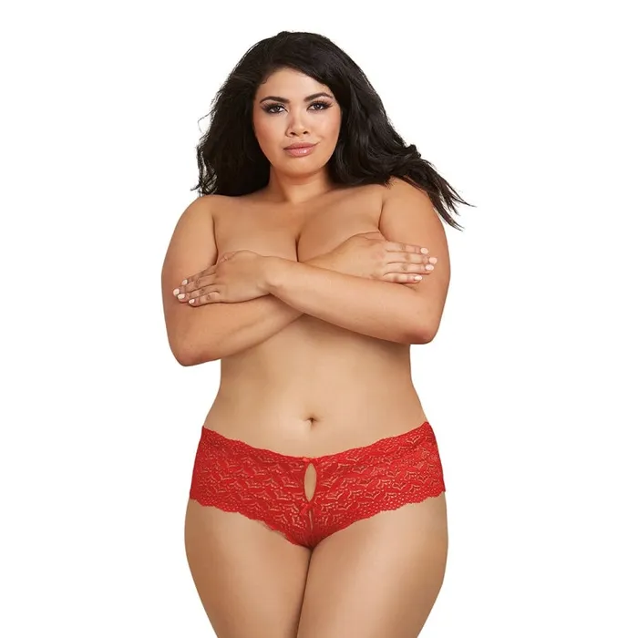 Open Back Panty Red 1x Dreamgirl Vibrators