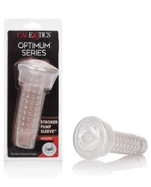 Optimum Series Stroker Pump Sleeve CalExotics Male Sex Toys