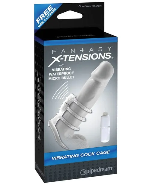 Pipedream Products Male Sex Toys Fantasy Xtensions Vibrating Cock Cage