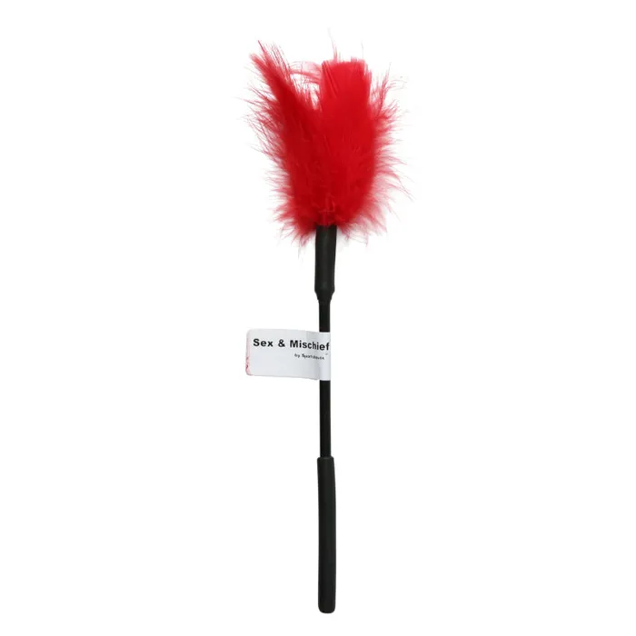 Sex and Mischief Feather Tickler Red Sportsheets Vibrators