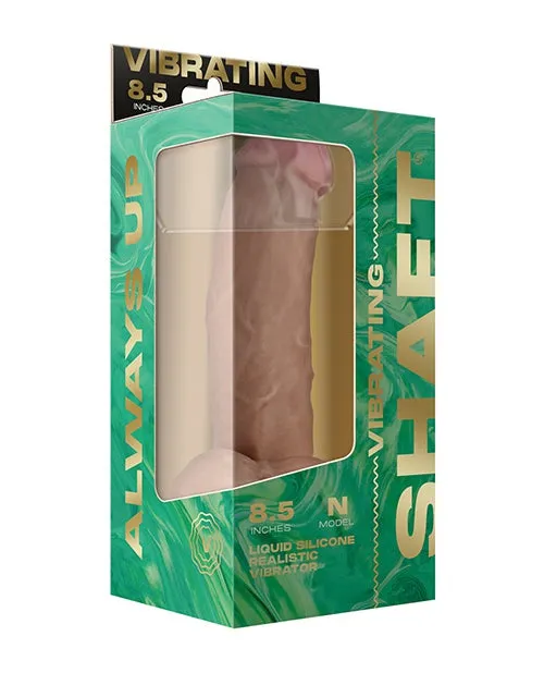 Shaft Flexskin Liquid Silicone 85 Vibrating Side Curve Dong with Balls Pine Vvole Female Sex Toys