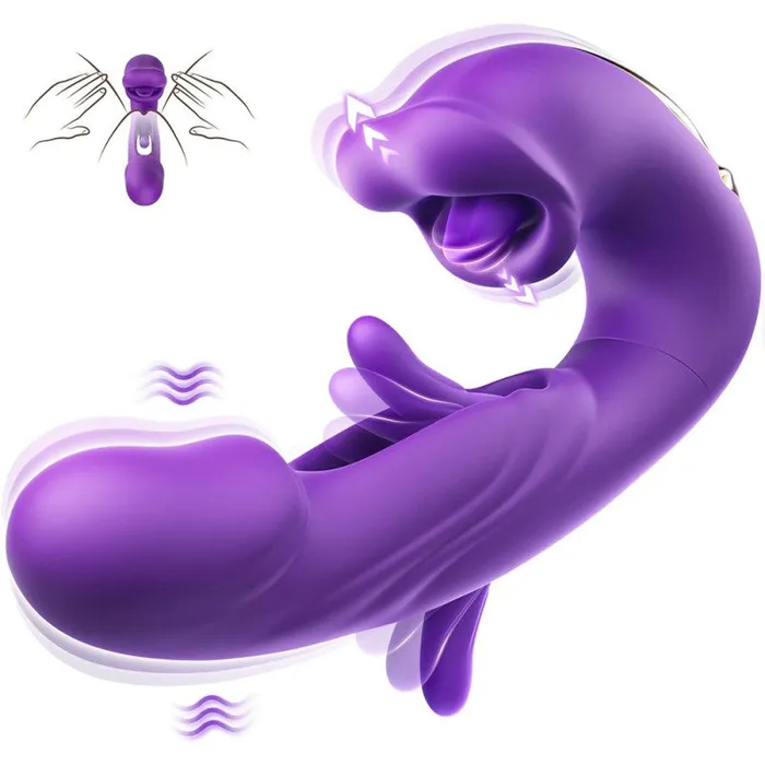 SHD SHande GSpot Vibrator with 7 Flapping 7 Vibrating 5 Licking Sucking Female Sex Toys SHD SHande GSpot Vibrator with 7 Flapping 7 Vibrating 5 Licking Sucking Female Sex Toys