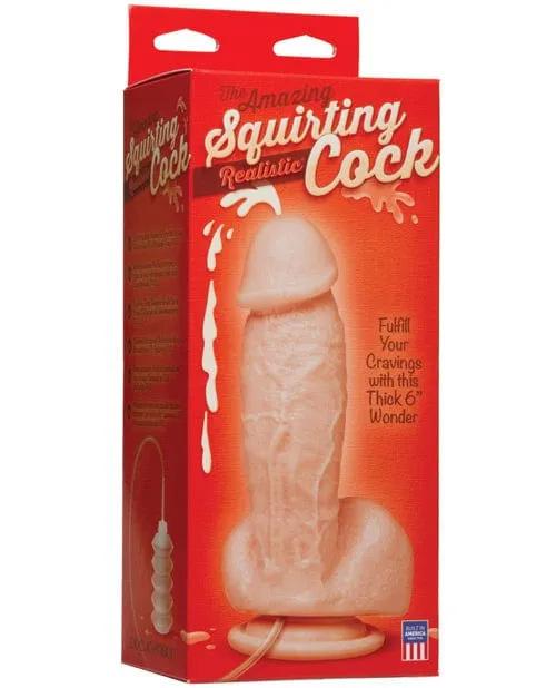 Squirting Realistic Cock with Splooge Juice Flesh Doc Johnson Female Sex Toys Squirting Realistic Cock with Splooge Juice Flesh Doc Johnson Female Sex Toys