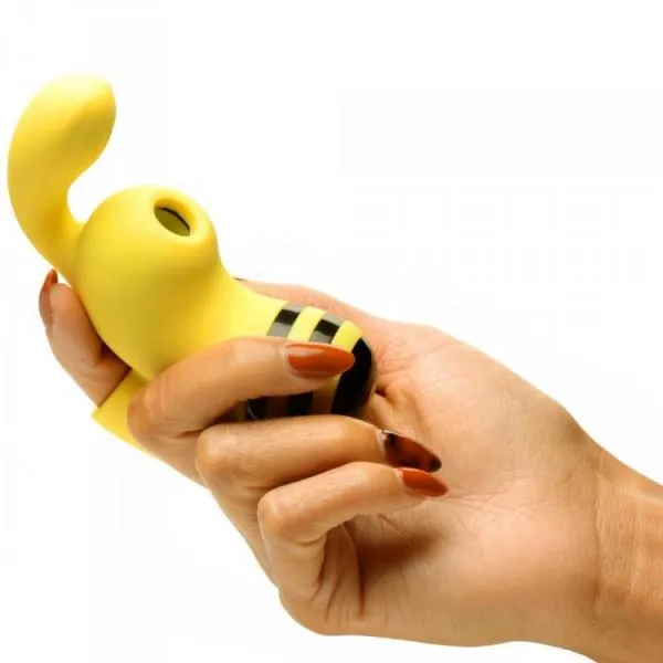 Sucky Bee Rechargeable Clit Sucking GSpot Finger Vibrator National Female Sex Toys