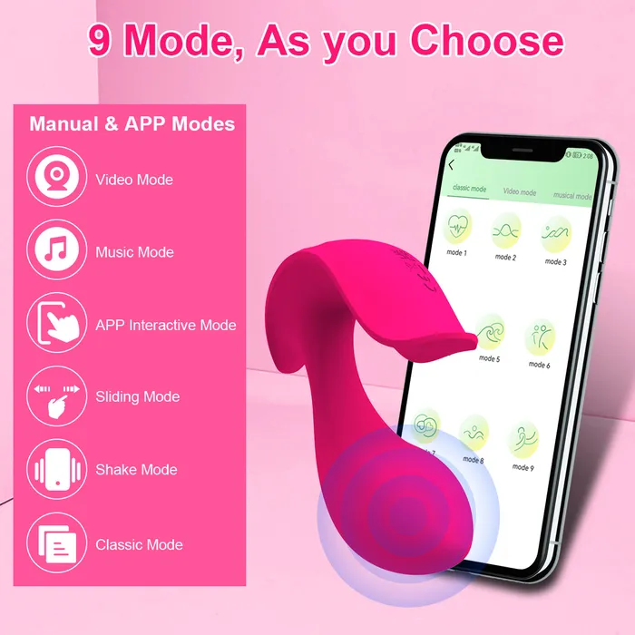 Touch Honey Female Sex Toys G Spot and Clit Dual Vibrator with App Control W9 Touch Honey Female Sex Toys G Spot and Clit Dual Vibrator with App Control W9