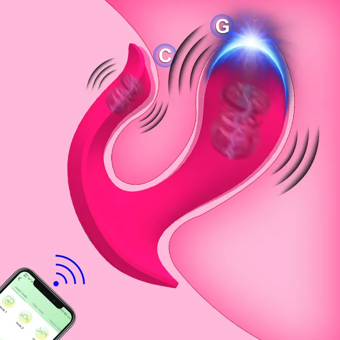 Touch Honey Female Sex Toys G Spot and Clit Dual Vibrator with App Control W9 Touch Honey Female Sex Toys G Spot and Clit Dual Vibrator with App Control W9