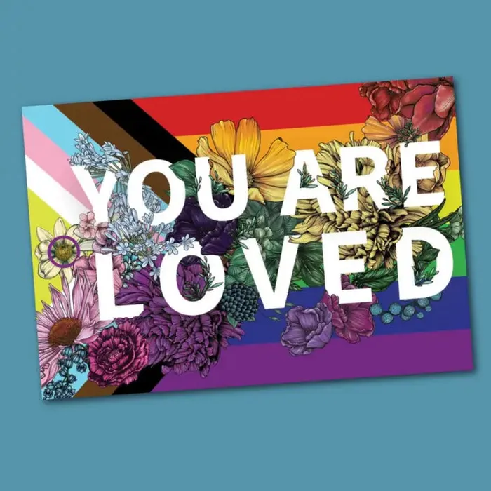 Transpainter You Are Loved Pride Sticker by Transpainter Vibrators