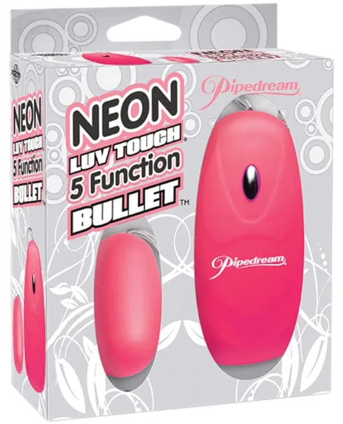 Vibrators Pipedream Products Neon Luv Touch Bullet 5 Function