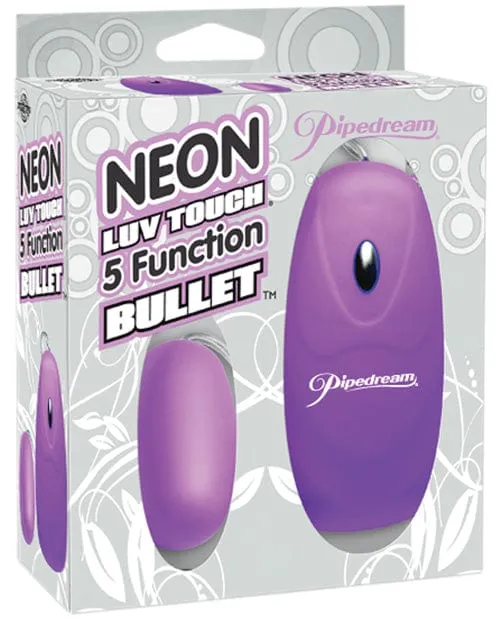 Vibrators Pipedream Products Neon Luv Touch Bullet 5 Function Vibrators Pipedream Products Neon Luv Touch Bullet 5 Function