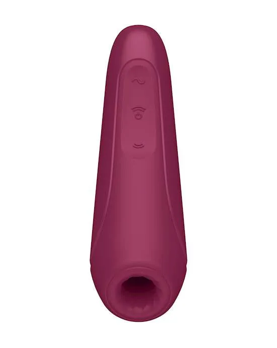 Vibrators Satisfyer Satisfyer Curvy 1Air Pulse Stimulator vibration Clitoris Stimulating Vibrator Connect App