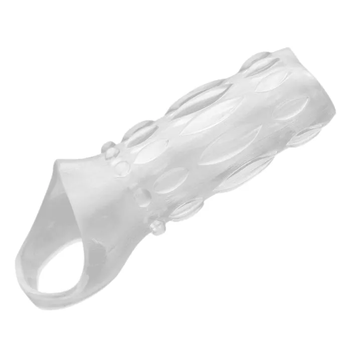XR Brands Size Matters Male Sex Toys Clear Sensations Enhancer Sex Sleeve