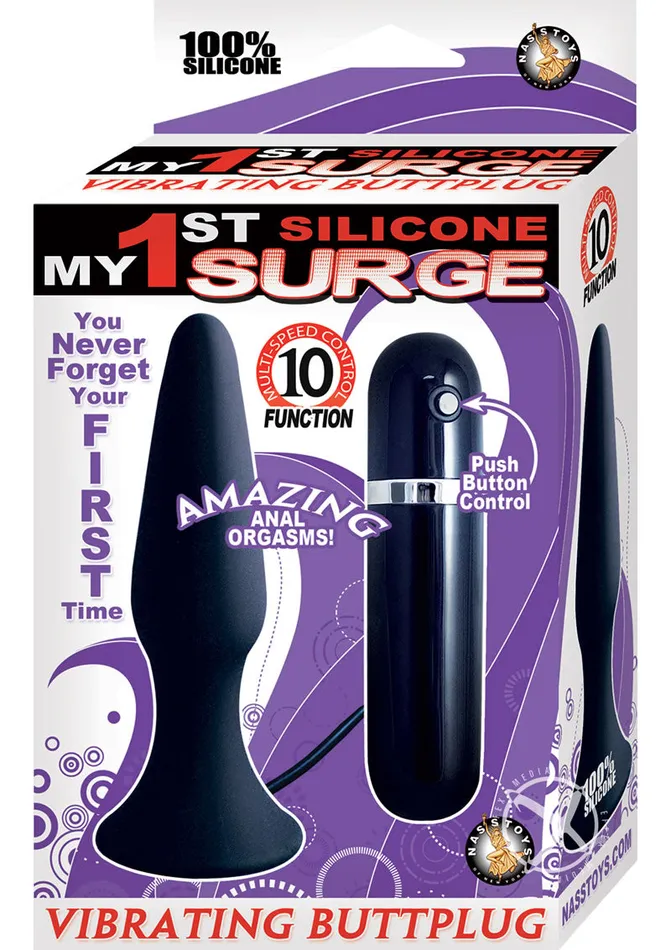 Anal My First Silicone Surge Vibrating Butt Plug My 1st