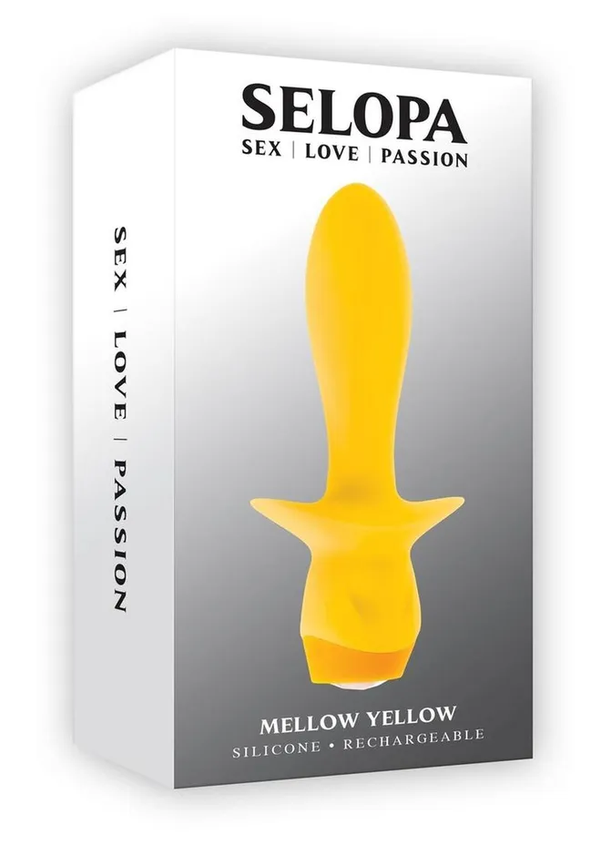 Anal Selopa Selopa Mellow Yellow Rechargeable Silicone Vibrating Plug