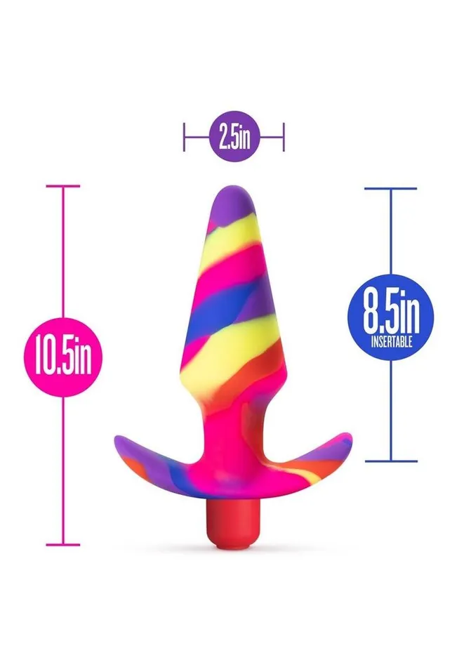 Avant Male Sex Toys Avant Free Spirit Scarlet Silicone Vibrating Anal Plug