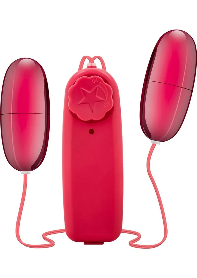 B Yours Double Pop Eggs with Remote Control Cerise B Yours Female Sex Toys B Yours Double Pop Eggs with Remote Control Cerise B Yours Female Sex Toys