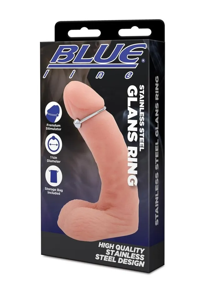 Blue Line CandB Gear Anal Blue Line Glans Ring 33mm Stainless
