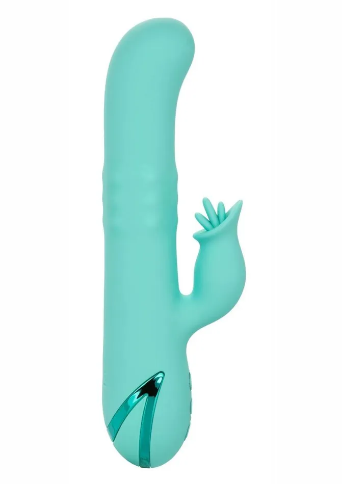 California Dreaming Female Sex Toys California Dreaming Bel Air Bombshell Rechargeable Silicone Vibrator with Clitoral Stimulator California Dreaming Female Sex Toys California Dreaming Bel Air Bombshell Rechargeable Silicone Vibrator with Clitoral Stimulator