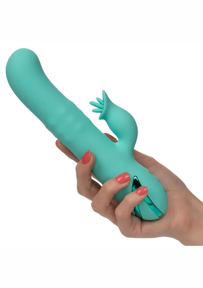 California Dreaming Female Sex Toys California Dreaming Bel Air Bombshell Rechargeable Silicone Vibrator with Clitoral Stimulator