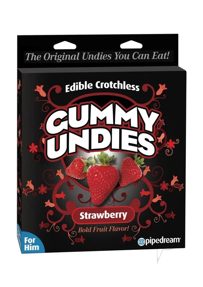 Edible Male Gummy Undies Strawberry Pipedream Male Sex Toys