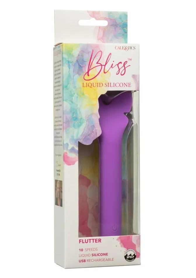 Female Sex Toys Bliss Liquid Silicone Flutter Rechargeable Clitoral Stimulator Bliss by CalExotics Female Sex Toys Bliss Liquid Silicone Flutter Rechargeable Clitoral Stimulator Bliss by CalExotics