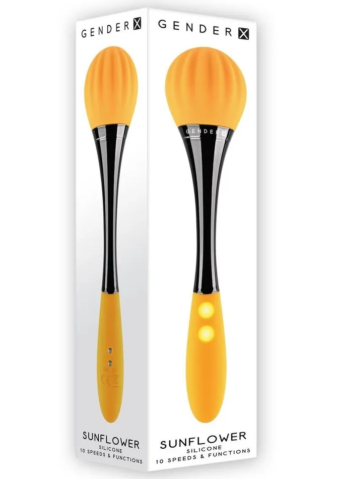 Female Sex Toys Gender X Sunflower Silicone Rechargeable Dual End Vibrator Gender X Female Sex Toys Gender X Sunflower Silicone Rechargeable Dual End Vibrator Gender X